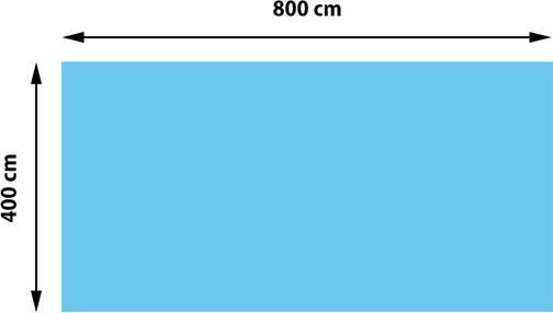 Immagine prodotto Swisshandel24 Copertura per piscina Telone termico Telone di copertura Copertura solare, spessore: 400 µm -