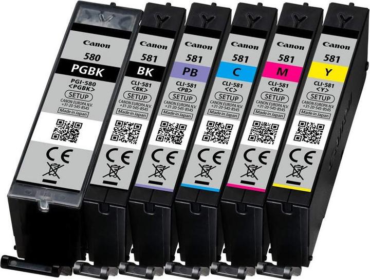Image du produit Canon PGI-580/CLI-581 Multipack (C, M, Y, BK, PGBK)