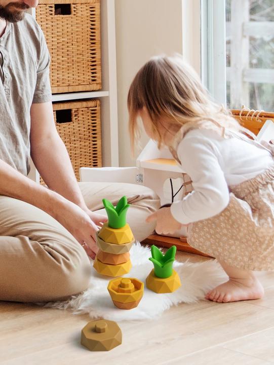 Produktbild Activity Board Silikon Stacking Spielzeug Baby Bauklötze Obst Design Soft Block Gummi Zahnen