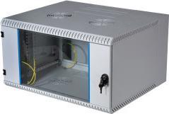 Produktbild EFB Elektronik 19" Wandgehäuse 12HE, schwenkend, 2-teilig, RAL7035, Tiefe 600 mm (12 HE, 19 Zoll Rack)