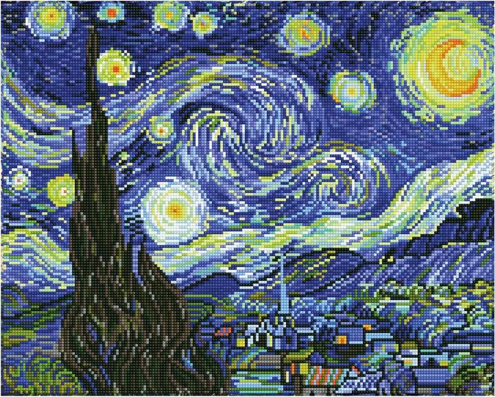 Actual product image Diamond Dotz Starry Night (Van Gogh)