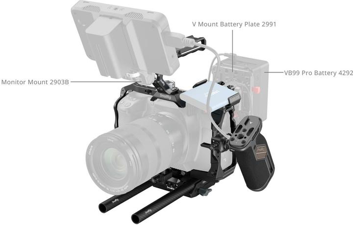 Image du produit SmallRig Kit de montage en cage avancé pour Blackmagic Design Cinema Camera 6K 4575 (Cage)