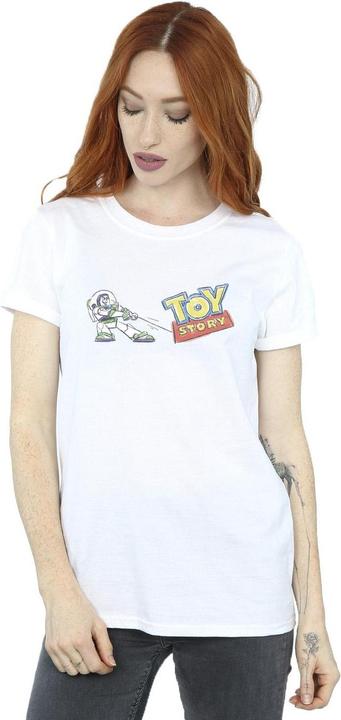 Immagine prodotto Disney Toy Story Buzz Pulling Logo Maglietta Ampia Donna (XL)