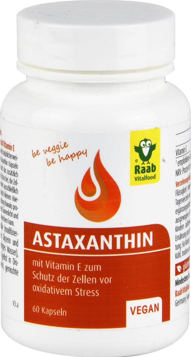 Produktbild Raab Astaxanthin mit Vitamin E (60 Stück, Kapseln, 26.30 g)