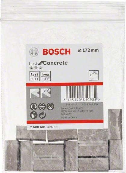 Actual product image Bosch Professional Zubehör Segments for diamond core bits 1 1/4inch UNC Best for Concrete 12, 172mm, 11.5mm (172 mm)