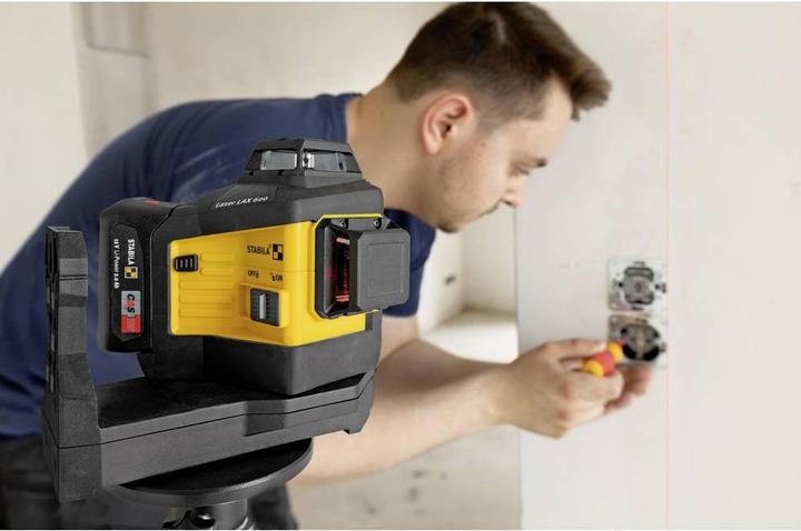 Actual product image Stabila Multiline laser LAX 600, 12 V system, 7-piece set, with battery and charger (EU) - 19793