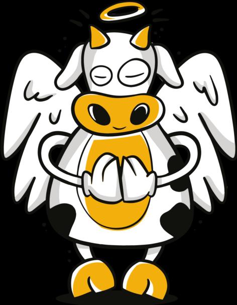 Produktbild Bügelbilder Bügelbild Holy Cow Moly WOW