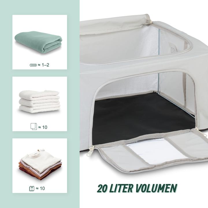 Image du produit Relaxdays 2x sac de rangement (40 x 30 x 20 cm, 24 l)