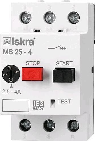 Immagine prodotto Iskra Interruttore di protezione motore IE3 conforme a MS25 4