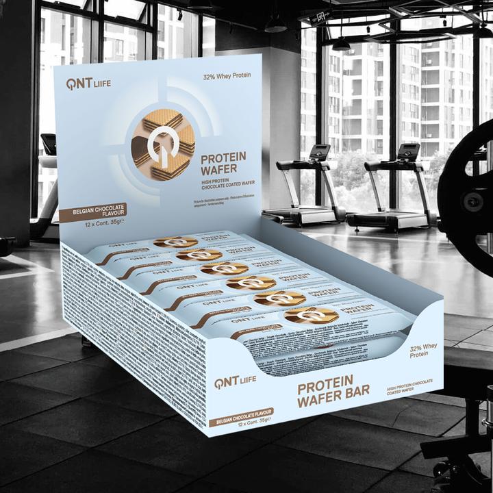 Actual product image QNT Wafer Bar (Belgian chocolate, 12 pcs., 35 g)