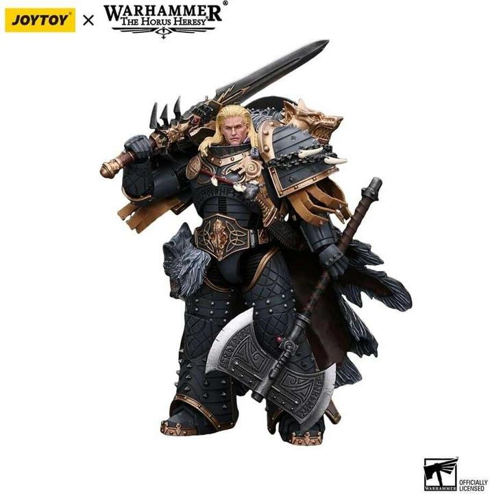 Produktbild Joy Toy Warhammer The Horus Heresy Actionfigur 1/18 Space Wolves Leman Russ Primarch of the VIth Legion 12 c