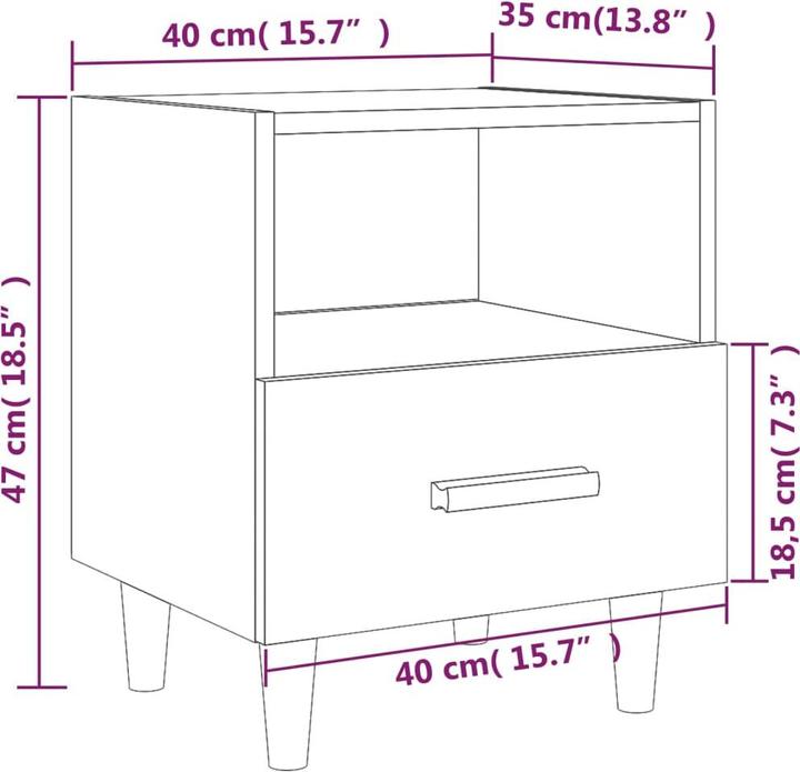 Produktbild VidaXL Hesper (40 x 35 x 47 cm)