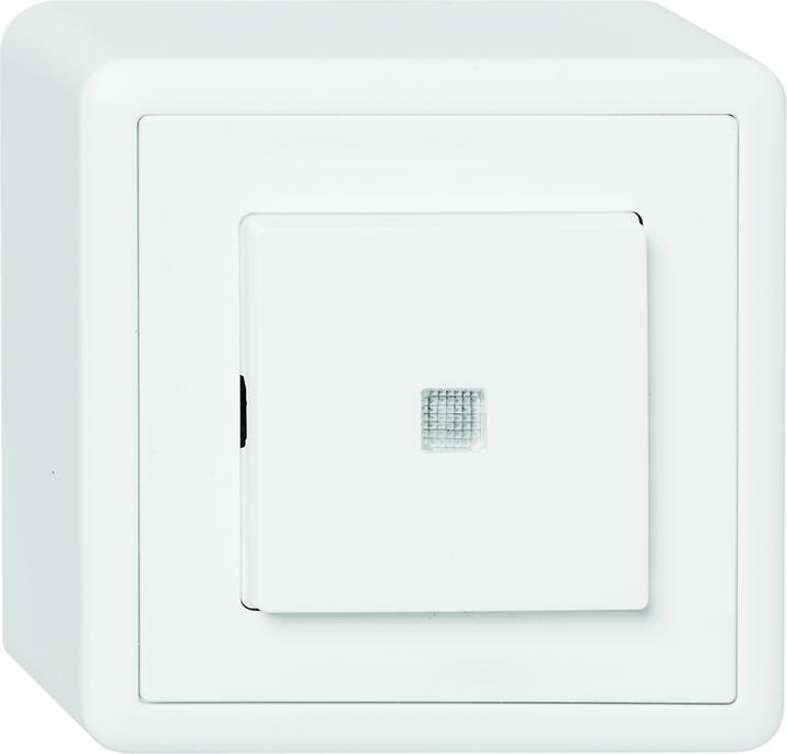 Actual product image Feller EDIZIOdue push button illuminated yellow