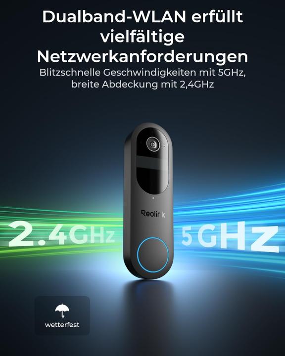 Image du produit Reolink D340B 2K+ WiFi Video Doorbell (WiFi)