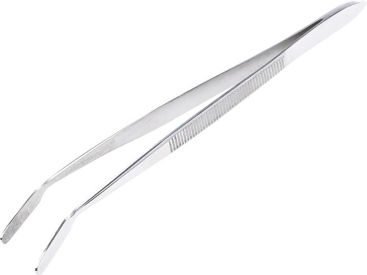 Rs Pro Edelstahl Pinzette, Spitze Fein Flach, Geriffelt, 150 mm mm