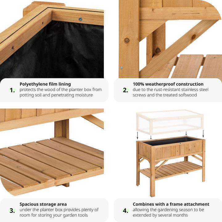 Actual product image tectake Raised bed