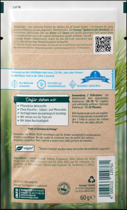 Produktbild Kneipp Badekristalle Waldbad (Badesalz)