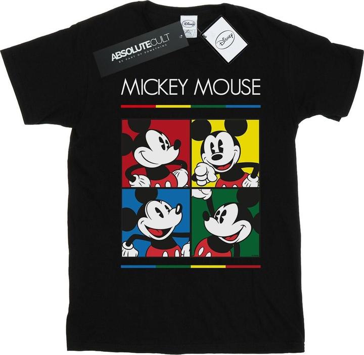 Immagine prodotto Disney Mickey Mouse Square Colour Maglietta Ampia Donna (XXL)
