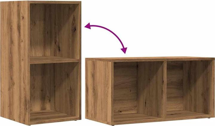 Actual product image VidaXL Aufbewahrungstruhe Artisan-Eiche 69,5x34x36 cm Holzwerkstoff (85.14 l)