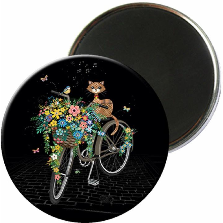 Produktbild Kiub runder magnet katze fahrrad bug art jewels (1 x)