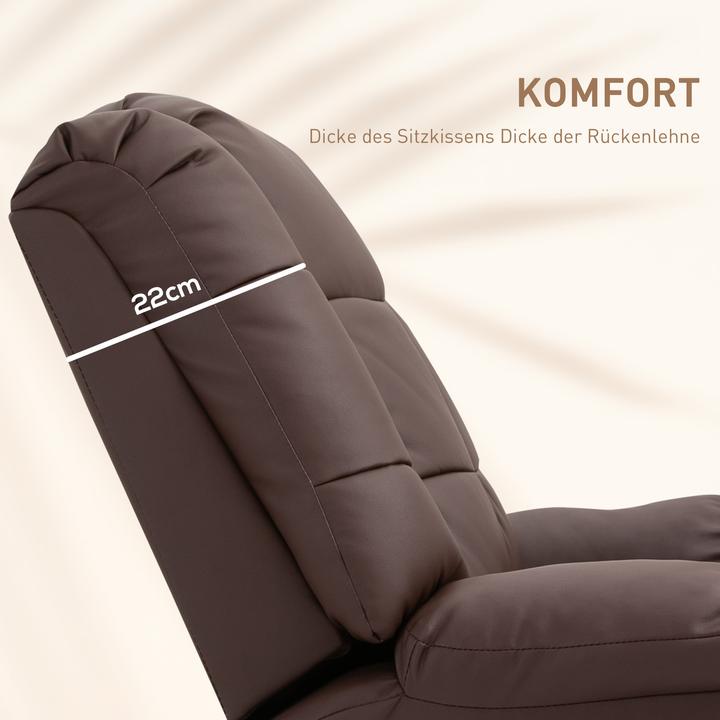 Immagine prodotto Homcom Sedia per massaggi con funzione reclinabile e telecomando