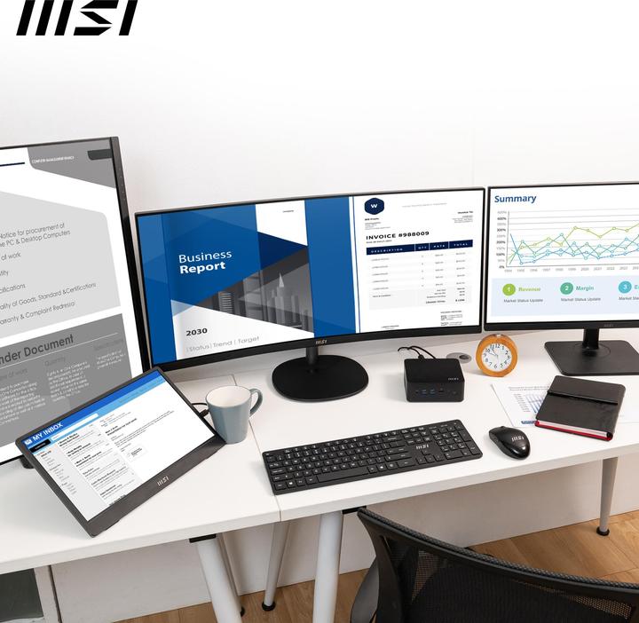 Actual product image MSI Cubi NUC 1MG (without operating system) (Intel Core 7 150U, 16 GB, 512 GB, Intel UHD Graphics)
