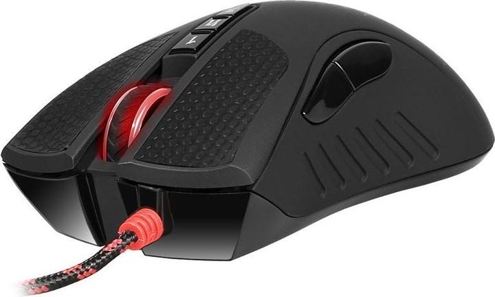 Actual product image A4Tech Bloody A90A Blazing, 6200DPI, optinė, 8kl., su laidu USB, juoda, do gry, V-Track, CORE3 (Cable)