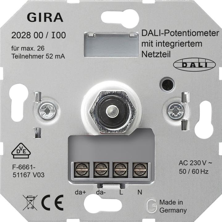 Produktbild Gira DALI-Potentiometer Netzteil 202800 Einsatz