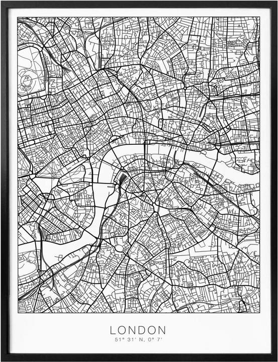 Actual product image Trenddeko London city map (120 x 150 cm)