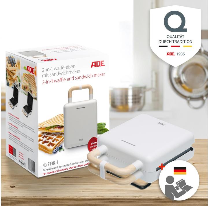 Produktbild ADE Waffeleisen Weiss
