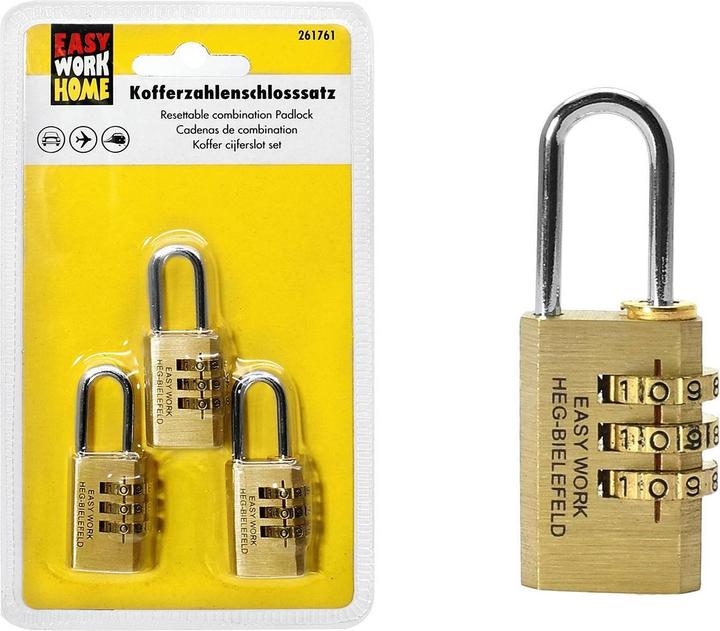 Produktbild Easy Work Kofferzahlenschlosssatz
