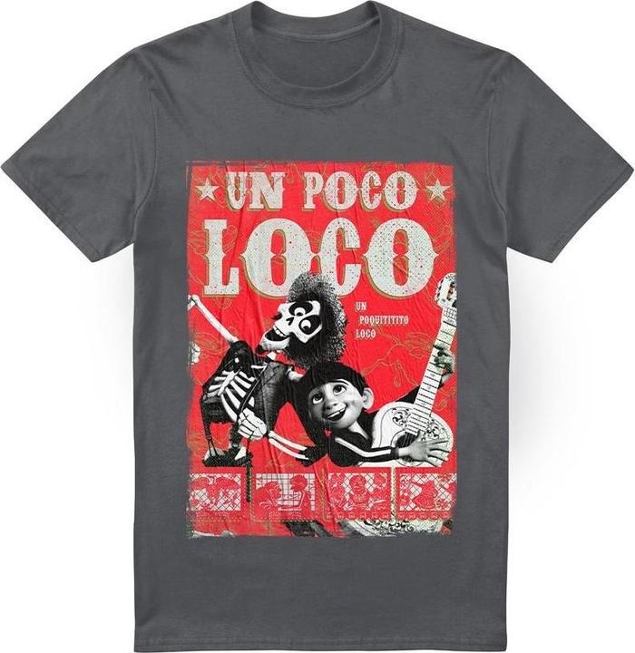 Actual product image La Maison du Coco Mens Un Poco Loco Hector Poster T-Shirt (L)