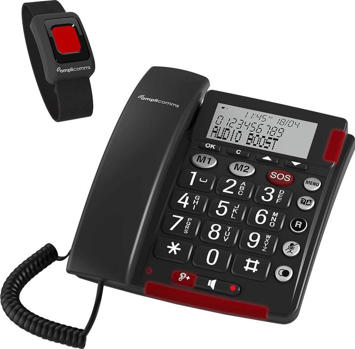 Produktbild amplicom ms BigTel 50 Alarm Plus DE/FR Analog Telefon dark grey