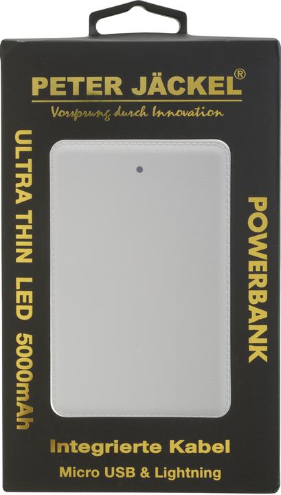 Immagine prodotto Peter Jäckel Powerbank ULTRA THIN LED 5000mAh White (5000 mAh)