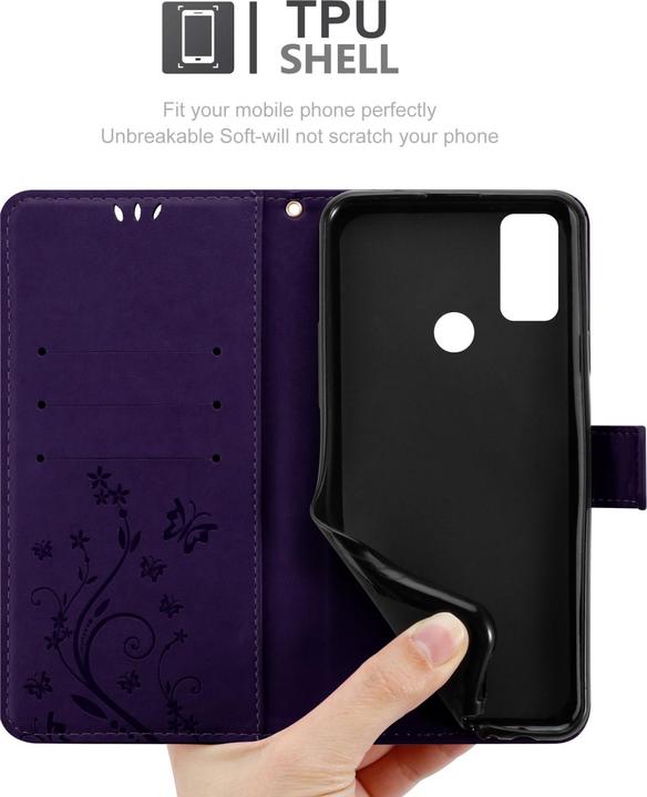 Actual product image Cadorabo Flower Book cover (Alcatel 1S (2021))