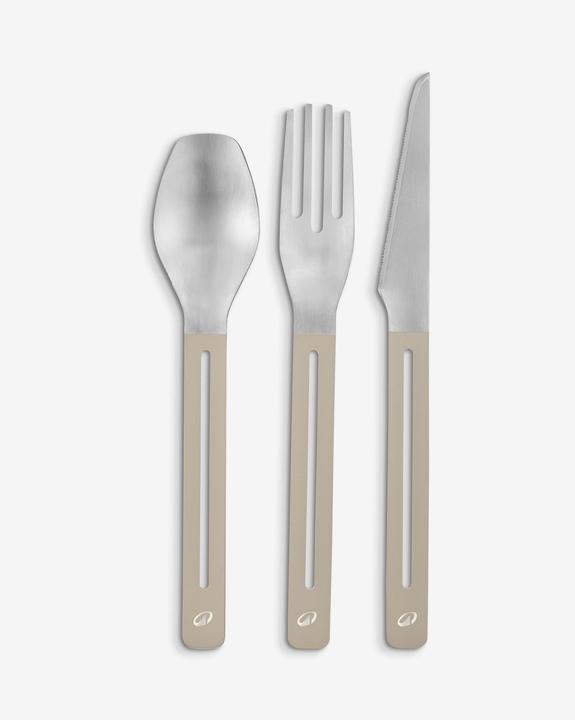 Image du produit Quechua Kit de 12 couverts de camping en acier inox 4 couteaux 4 fourchettes 4 cuillères