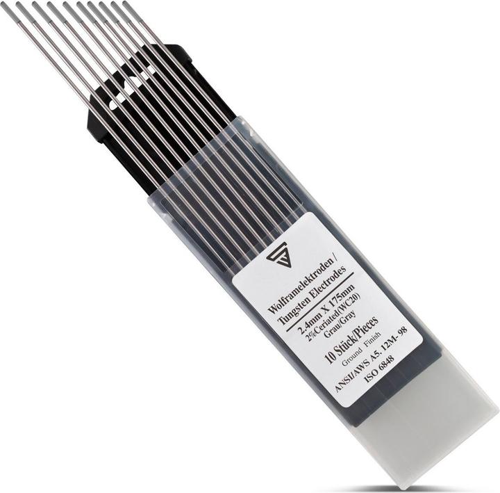 Produktbild Stahlwerk Wolframelektroden / Schweisselektroden WC20 grau 2,4 x 175 mm 10er Set