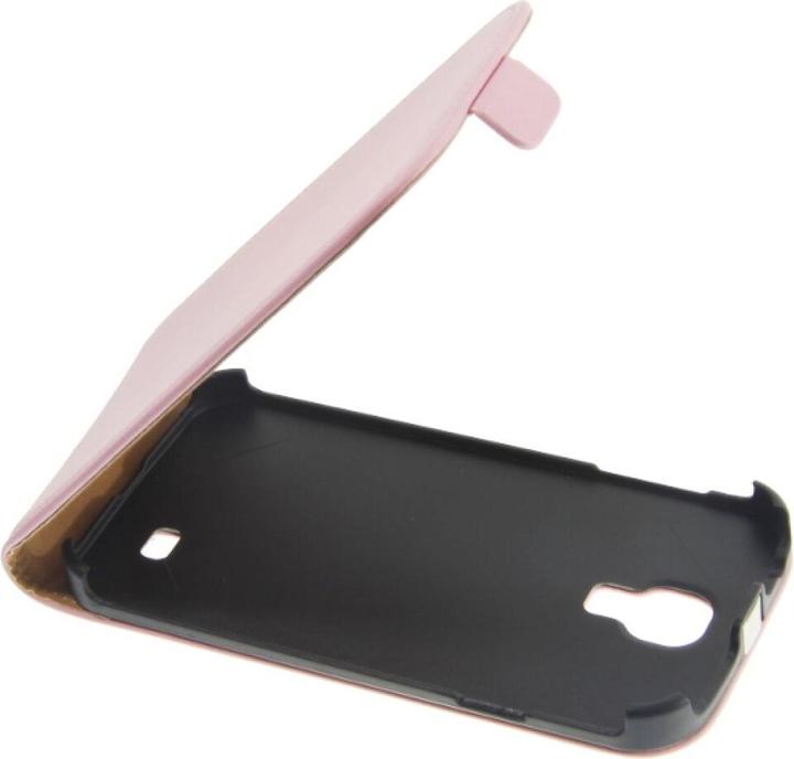 Produktbild OEM Slim Leather Flip Case for S4 Galaxy I9500 pink (Samsung Galaxy S4)