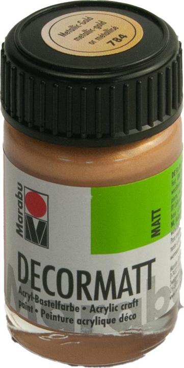 Image du produit Marabu Decormatt Acrylique 15 ml en pot or métallique (Or Métallique)