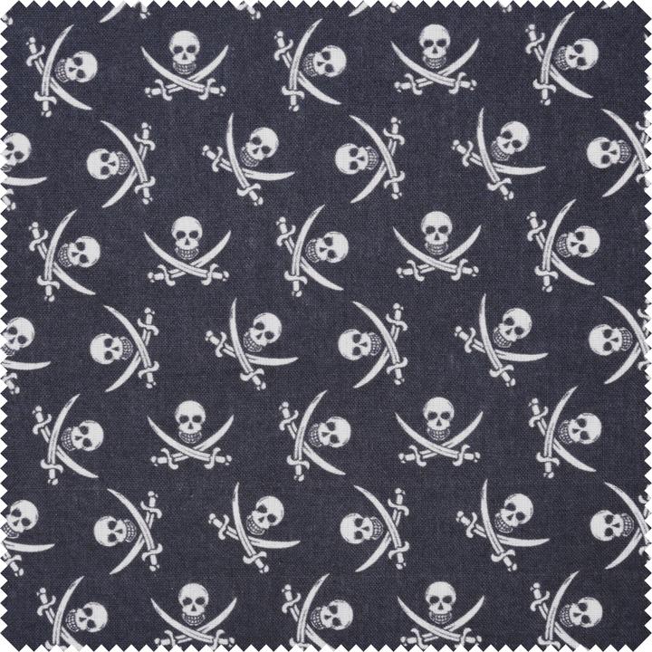 Image du produit VBS Tissu en coton "pirate tête de mort", largeur 150 cm, vendu au mètre
