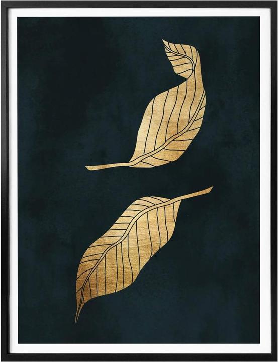 Produktbild Trenddeko Goldene Blätter (120 x 150 cm)