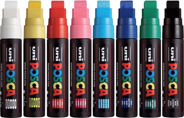 Produktbild Posca Marker PC-17K Rechteckspitze (Mehrfarbig, 15 mm, 8 x)