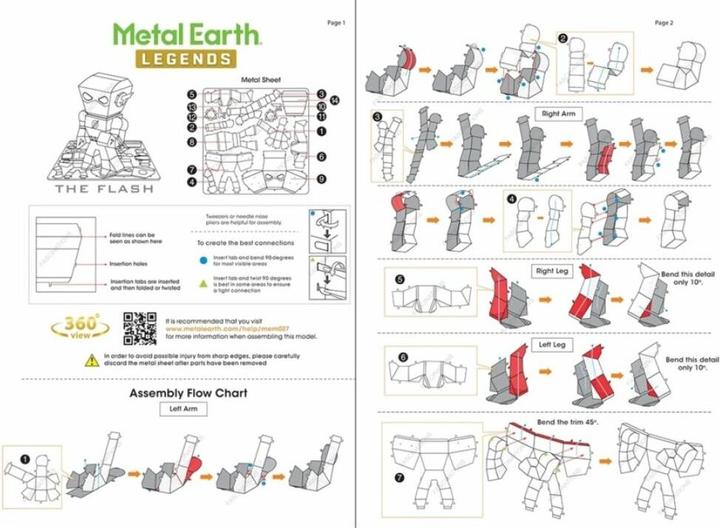 Valeurs nutritives et ingrédients Metal Earth The Flash Mini
