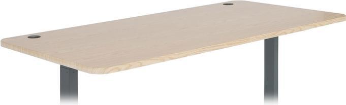 Actual product image Swisshandel24 Tabletop for desks, desk top, 160x80cm light brown (160 x 80 cm)