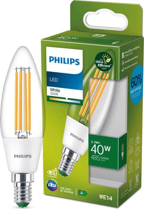 Actual product image Philips Led Cla (E14, 2.30 W, 485 lm, 1 x, A)
