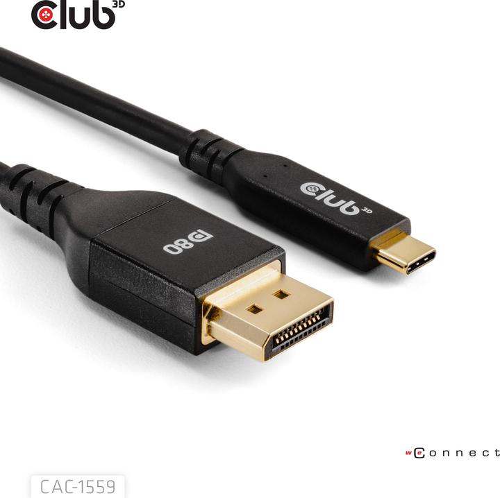 Produktbild Club 3D USB Typ C – DisplayPort (1 m, USB Typ C, DisplayPort)