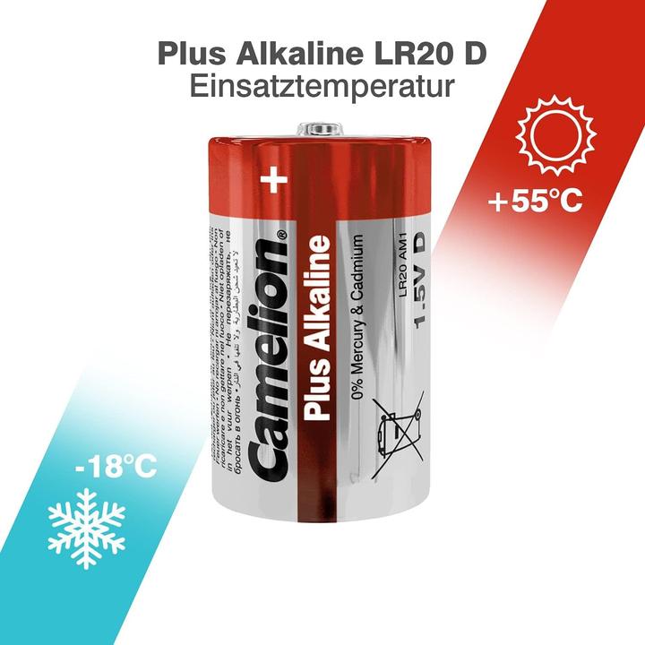Image du produit Camelion Piles bouton LR 44 alcalines (2 pcs, LR44, 105 mAh)