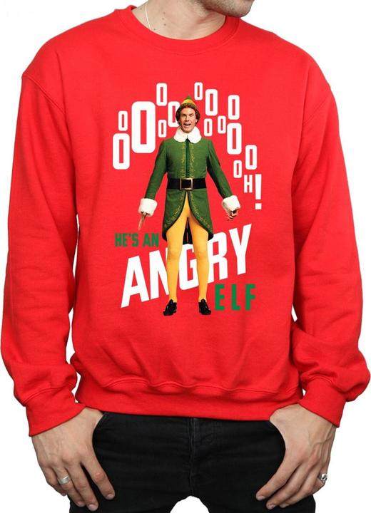 Actual product image Elf Mens Angry Sweatshirt (L)