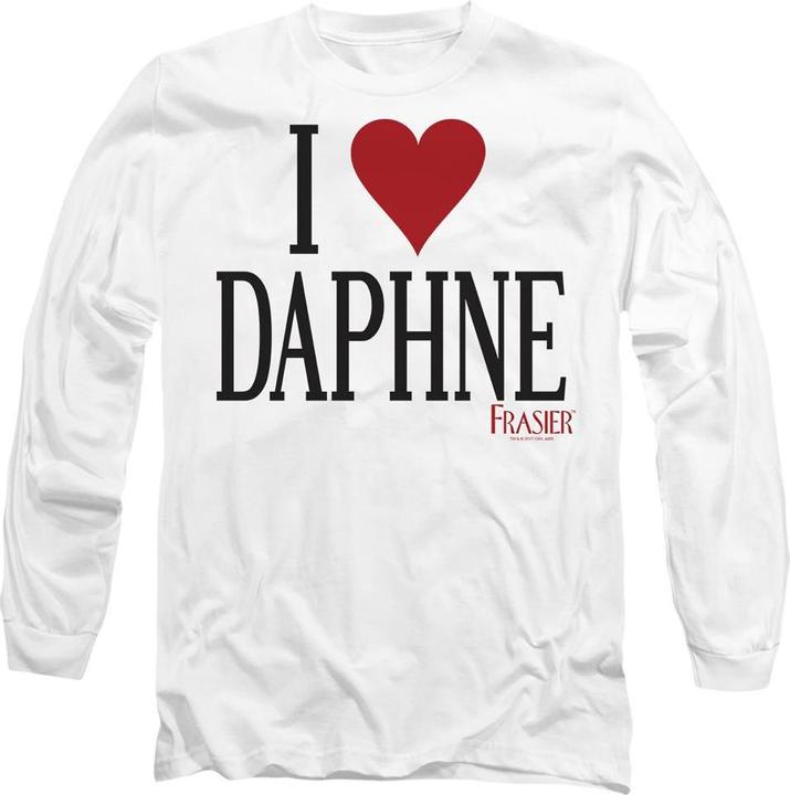 Actual product image Frasier Unisex Adult I Heart Daphne T-Shirt (S)