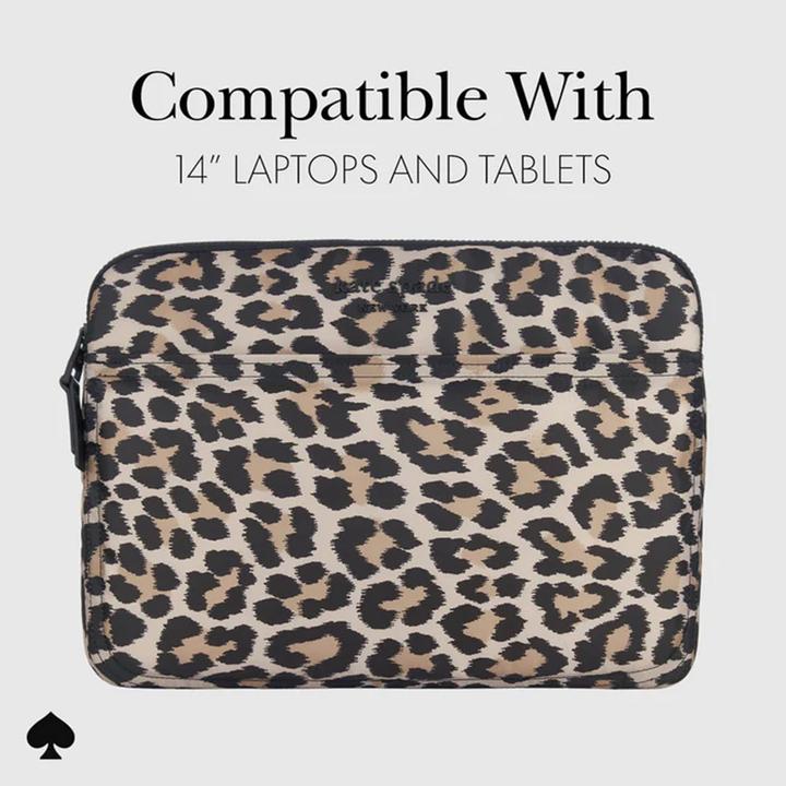 Produktbild Kate Spade Puffer Sleeve - Pokrowiec MacBook Pro 14" / Notebook 14" (Classic Leopard) (14")